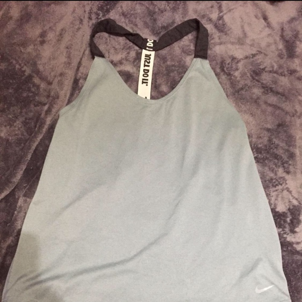 Grey Nike top-t back